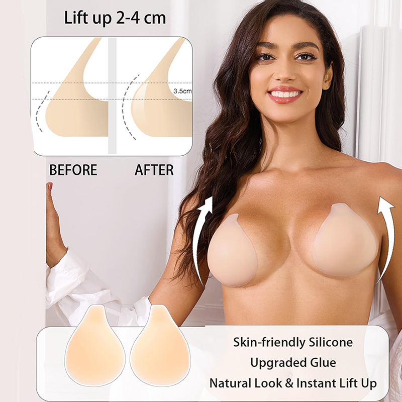 1/2 Pairs Women Sticky Bra Pus - Strapless Bra Adhesive のレビューと価格
