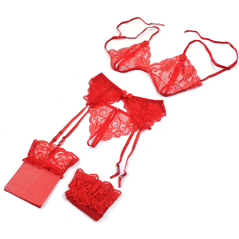 1 Set Women's Lace Lingerie, S - Sheer Mesh Bra のレビューと価格