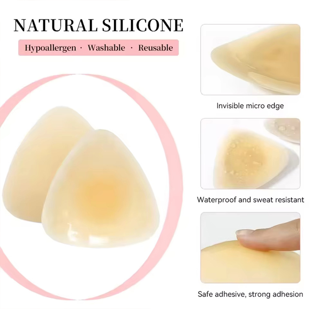 Silicone Triangular Nipple Cov - Backless Bra Sticky のレビューと価格