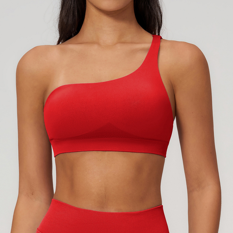 Spring Single-Shoulder Sporty  - Sports Bra Racerback のレビューと価格