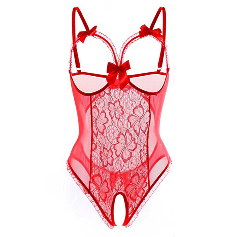 Transparent Sexy Lingerie Set  - Sheer Bra Lace のレビューと価格