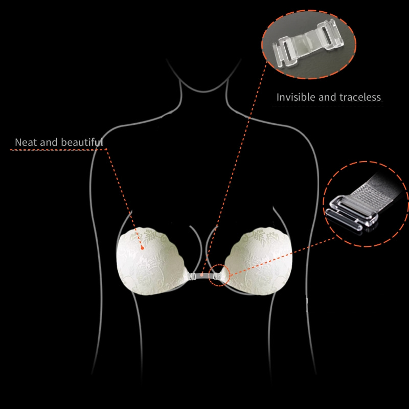 Lace Invisible Bra Backless St - Backless Bra Sticky のレビューと価格