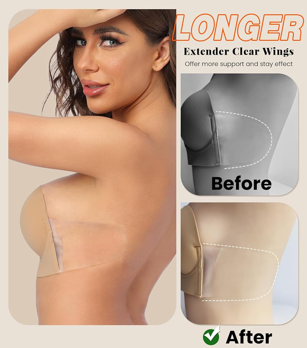 Sticky Bra Deep Plunge Straple - Backless Bra Sticky のレビューと価格