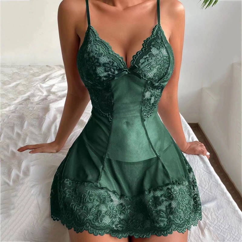 Sensual Lace & Tulle Sleepwear - Lace Bralette Set のレビューと価格
