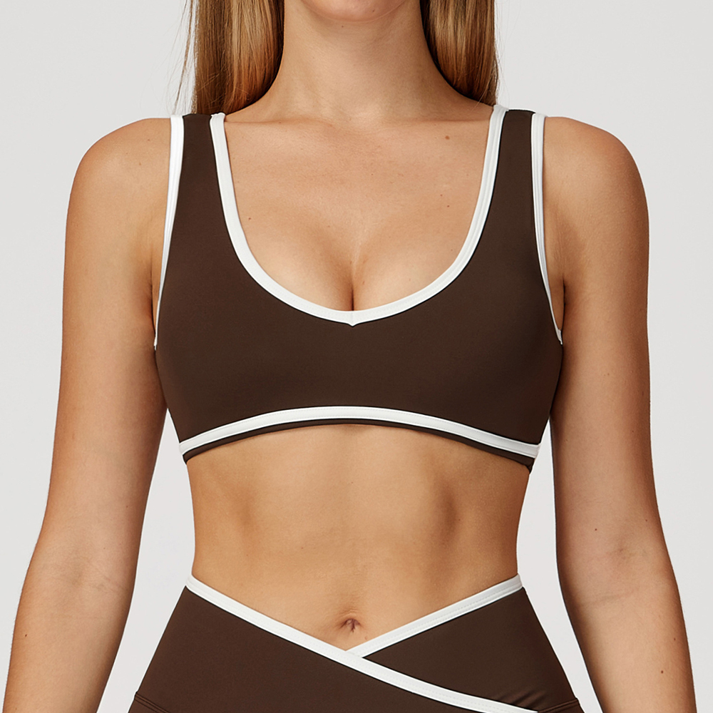 V-Neck Sports Bra Women Top Pu - Plunge Bra Push Up のレビューと価格