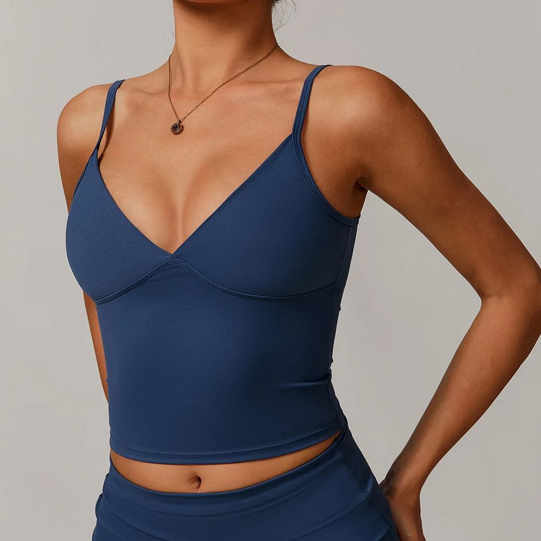 Breathable Sports Bra Fitness  - Plunge Bra Push Up のレビューと価格