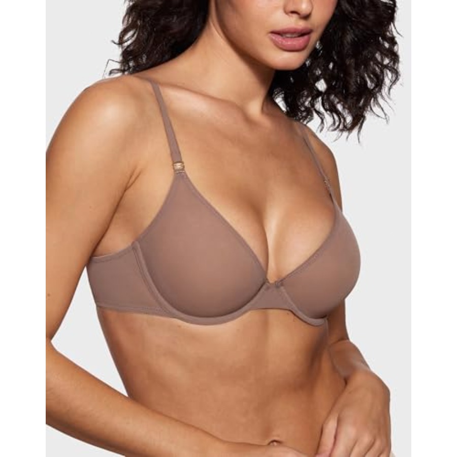 Women's Cosnufy Sheer Balconet - Demi Bra Balconette のレビューと価格