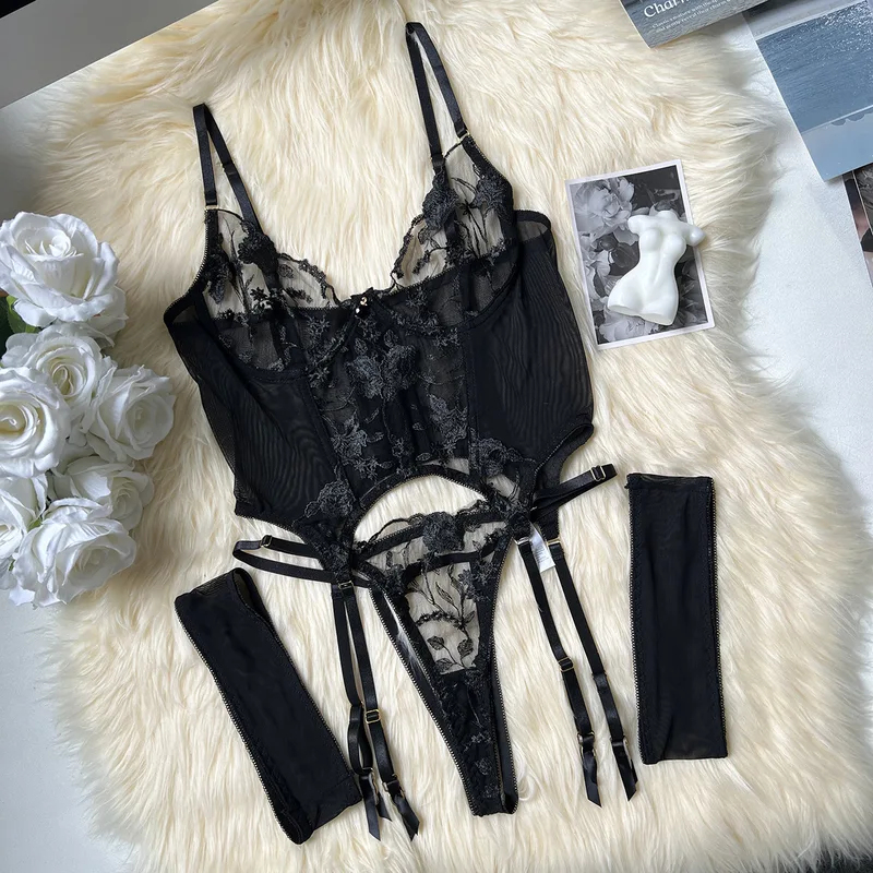 Lace Corset Sexy Sheer Mesh Br - Sheer Mesh Bra のレビューと価格