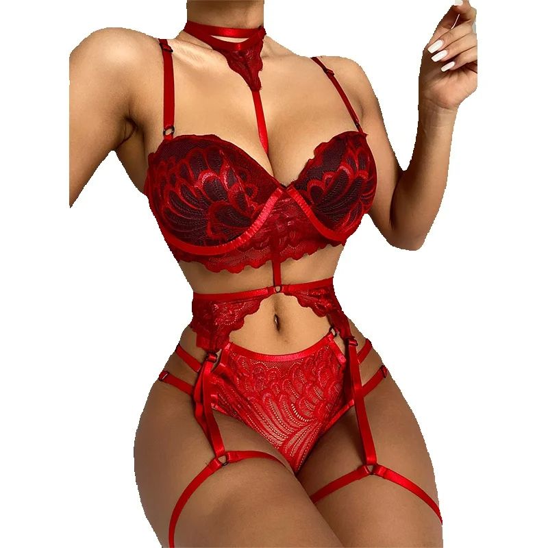 Sexy Lingerie Set Women Lace M - Sheer Bra Lace のレビューと価格