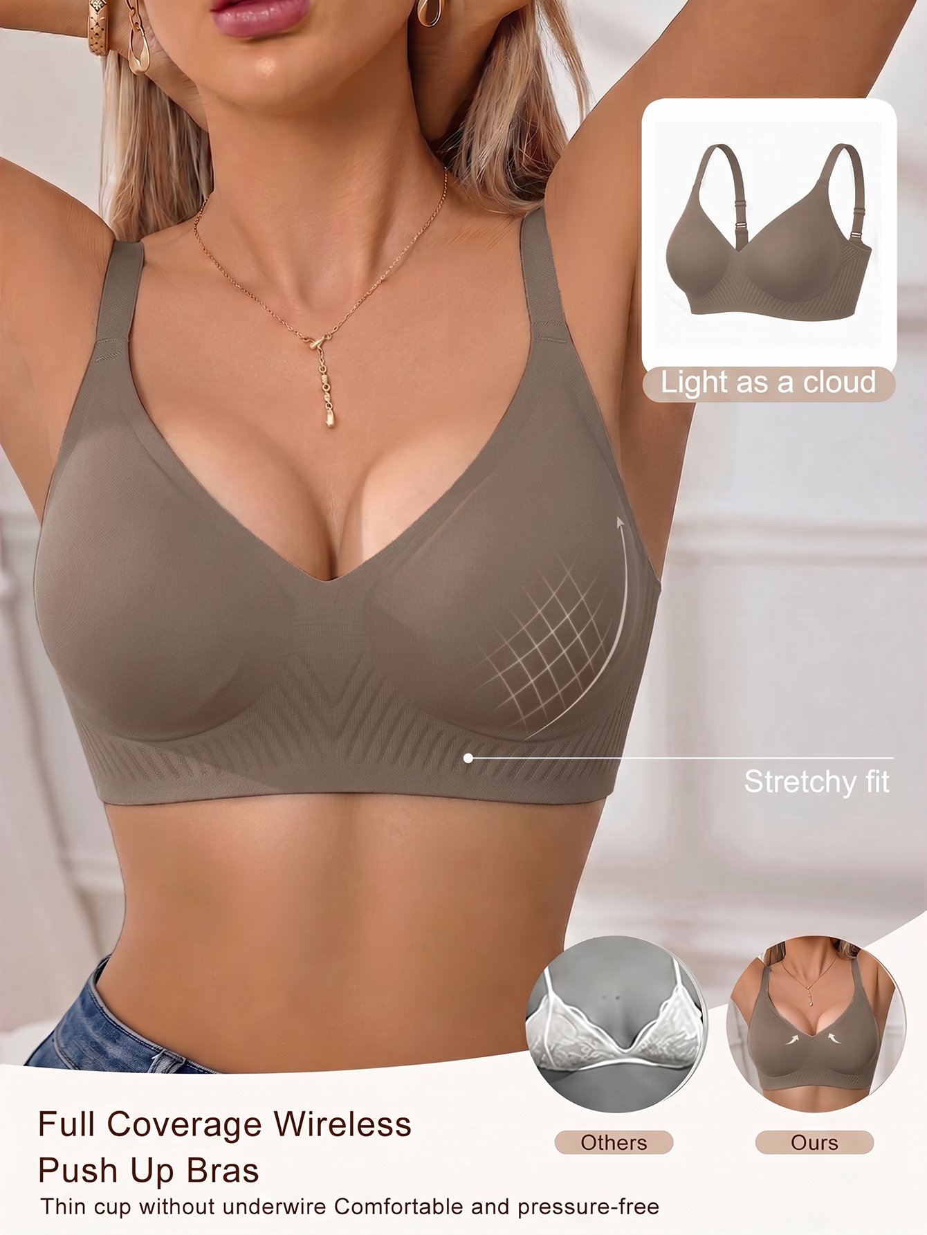 Full Coverage Push Up Jelly Su - Full Coverage Bra のレビューと価格