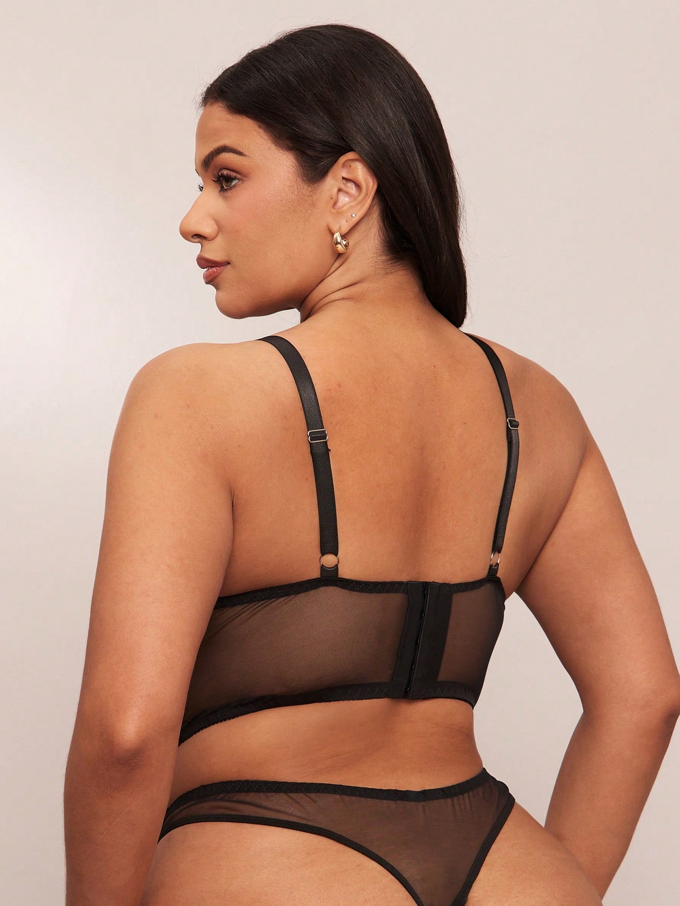 BAE Black Sheer Embroidered Pl - Sheer Bra Lace のレビューと価格