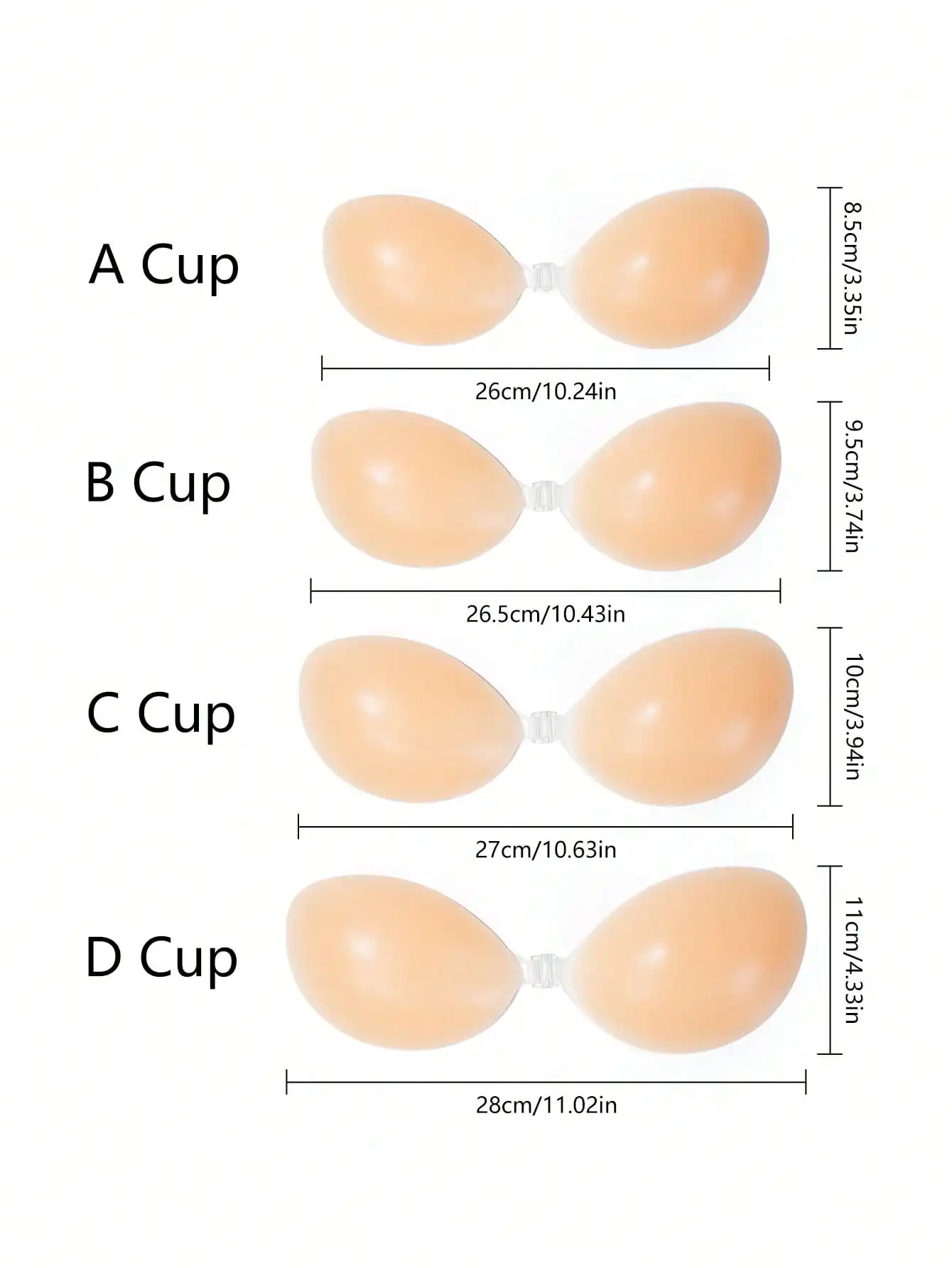 1pc Women's Silicone Sticky Br - Strapless Bra Adhesive のレビューと価格