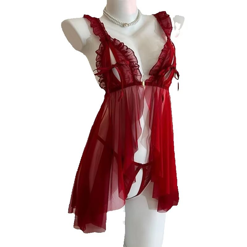 Women Pajamas Set Lace Open Br - Lace Bralette Set のレビューと価格