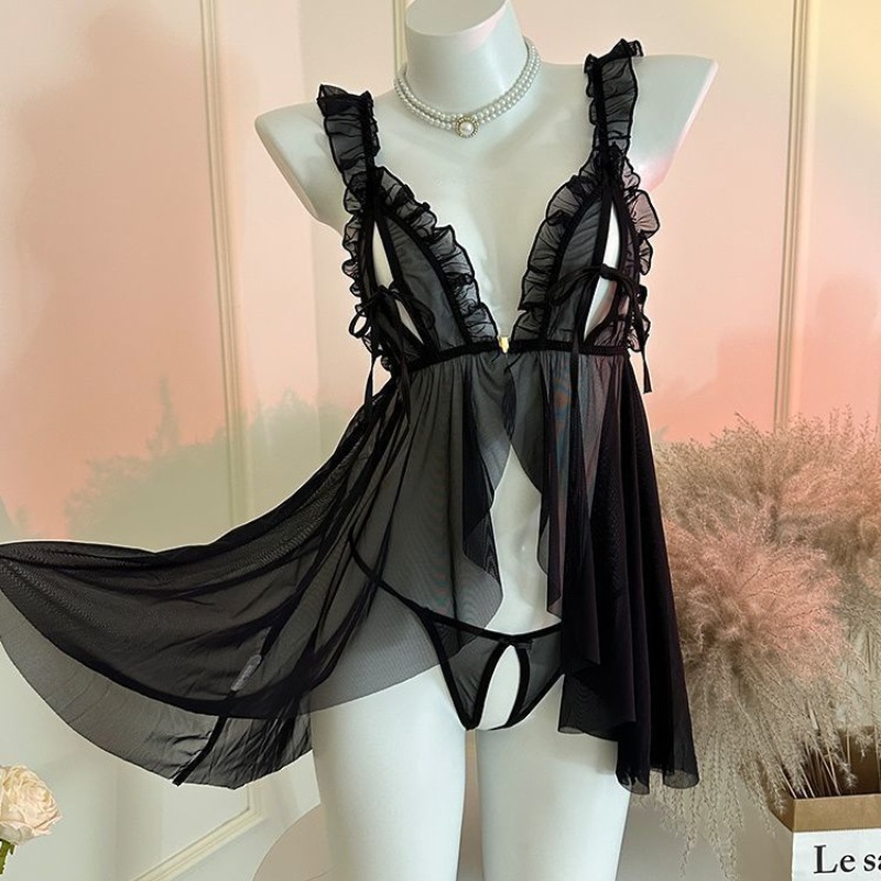 Women Pajamas Set Lace Open Br - Lace Bralette Set のレビューと価格