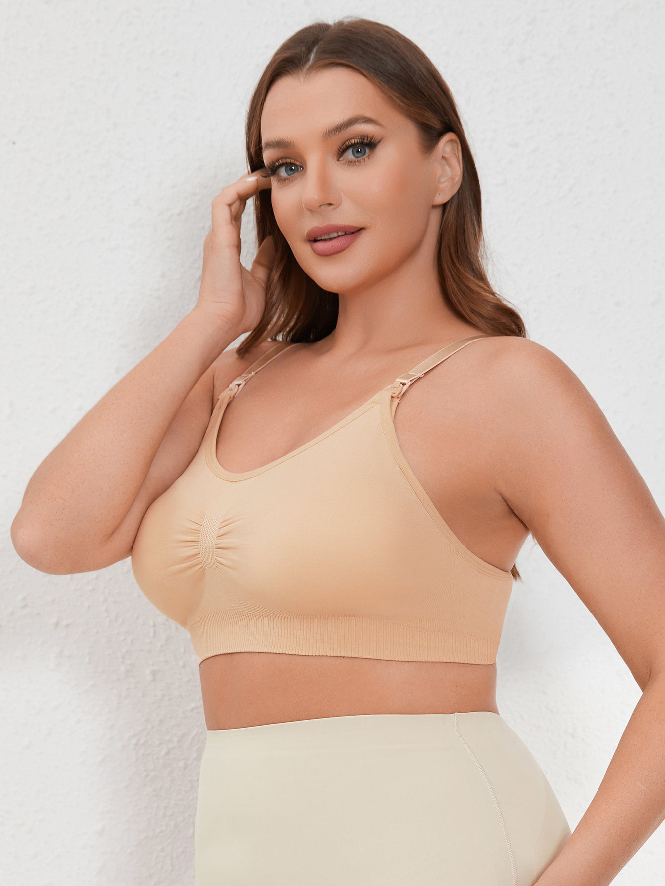 Adjustable Seamless Plus Size  - Nursing Bra Clip のレビューと価格