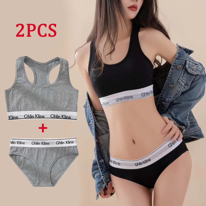 2PCS Ghlin Kline Underwear wit - T Shirt Bra Seamless のレビューと価格