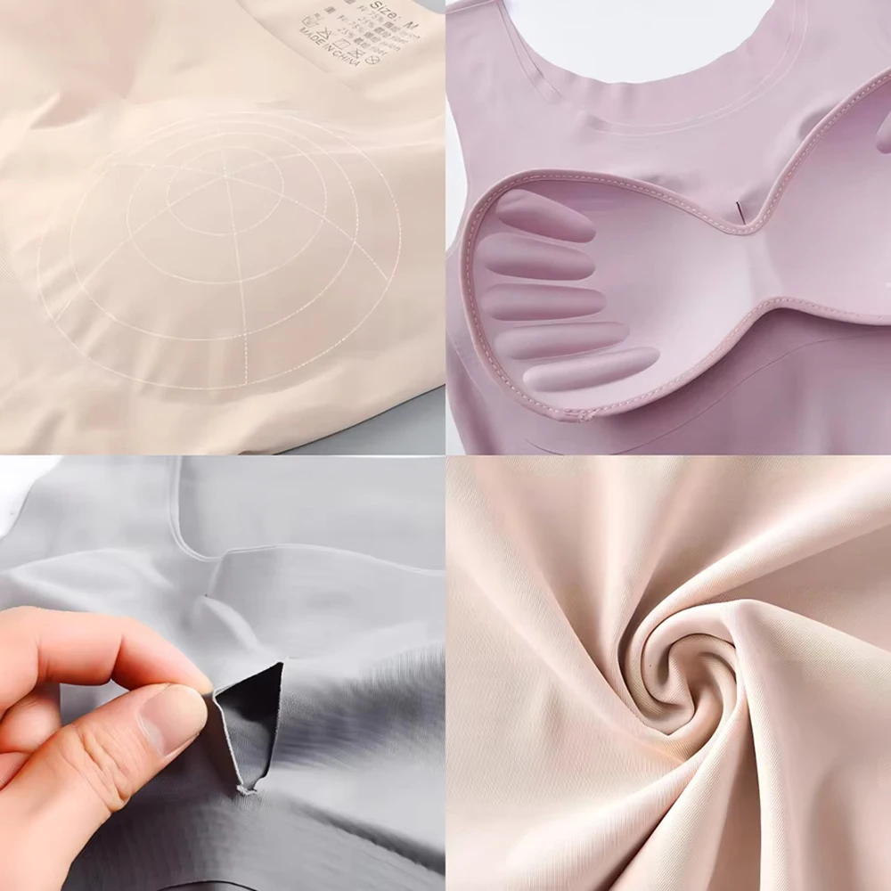 Ice Silk Wireless Push Up Tank - T Shirt Bra Seamless のレビューと価格
