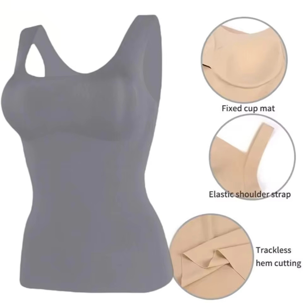 Ice Silk Wireless Push Up Tank - T Shirt Bra Seamless のレビューと価格