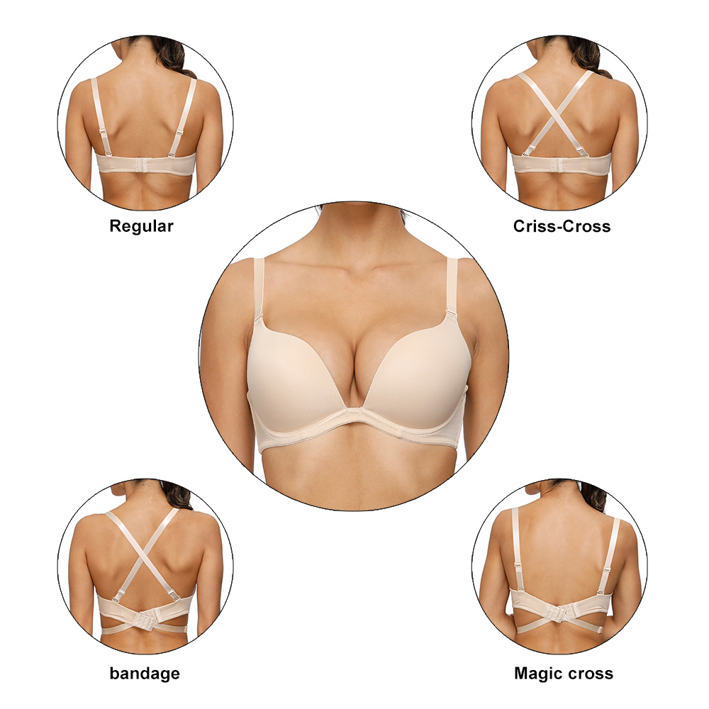 Vgplay Plunge Women Bra Light  - Convertible Bra Multiway のレビューと価格