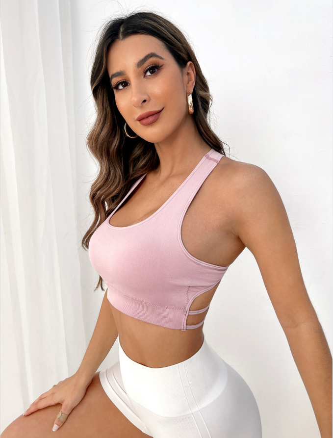 Breathable Sports Bra Fitness  - Plunge Bra Push Up のレビューと価格