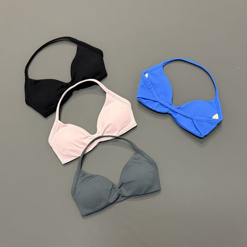 Women Halter Sports Bra V-Neck - Sports Bra Racerback のレビューと価格