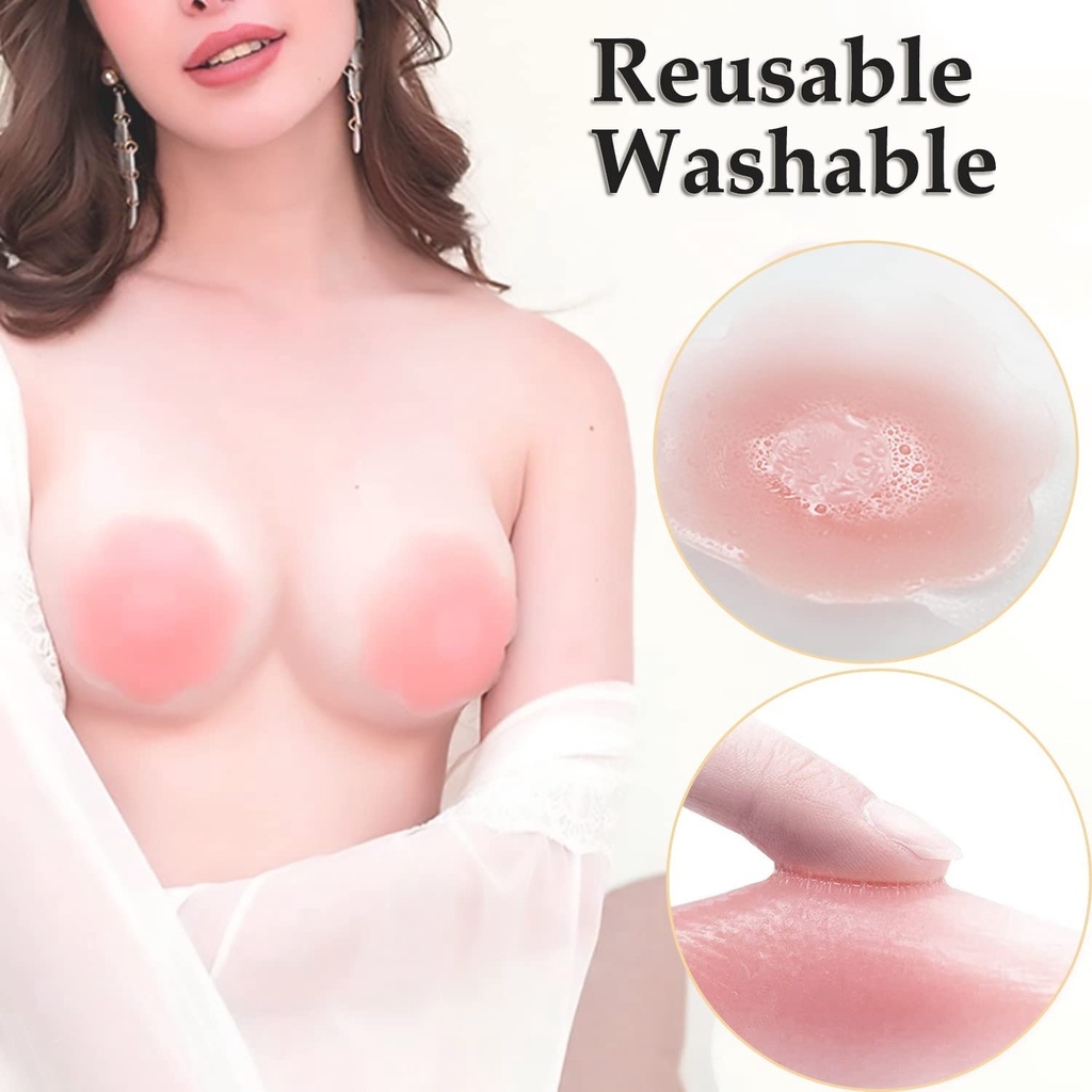 6/12PCS Invisible Self Adhesiv - Push Up Bra Silicone のレビューと価格
