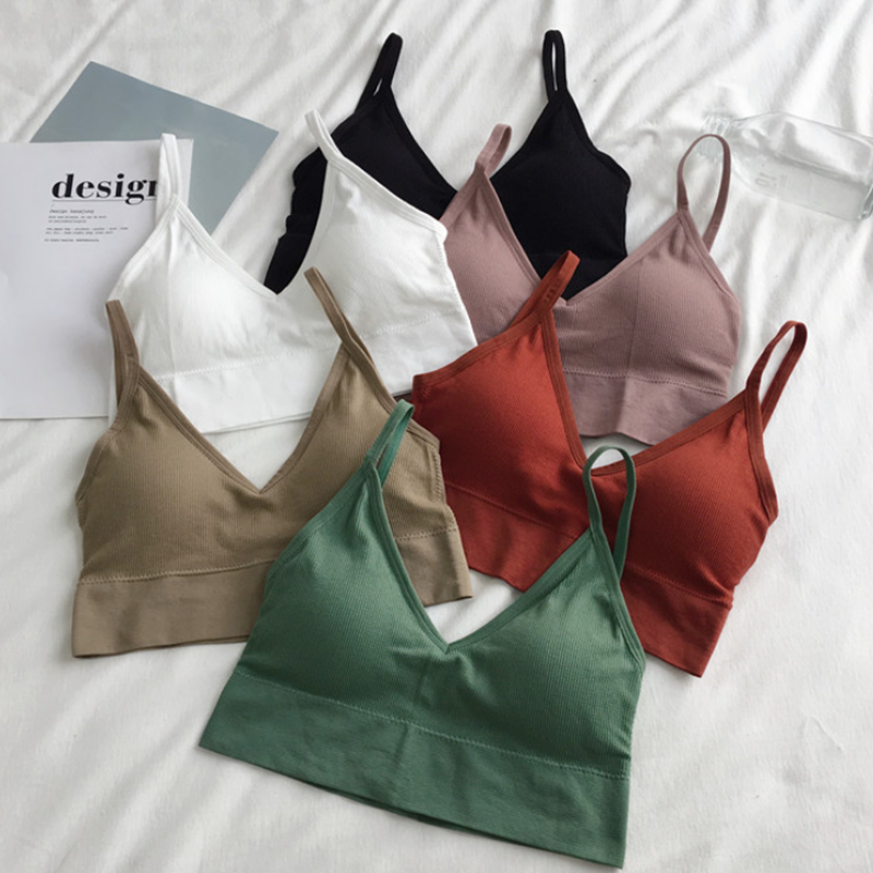 Women Sexy Crop Tops Bra Tube  - T Shirt Bra Seamless のレビューと価格