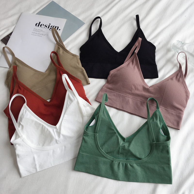 Women Sexy Crop Tops Bra Tube  - T Shirt Bra Seamless のレビューと価格
