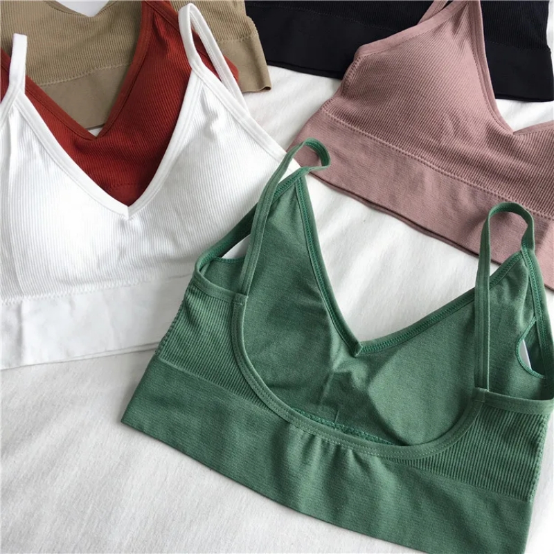 Women Sexy Crop Tops Bra Tube  - T Shirt Bra Seamless のレビューと価格
