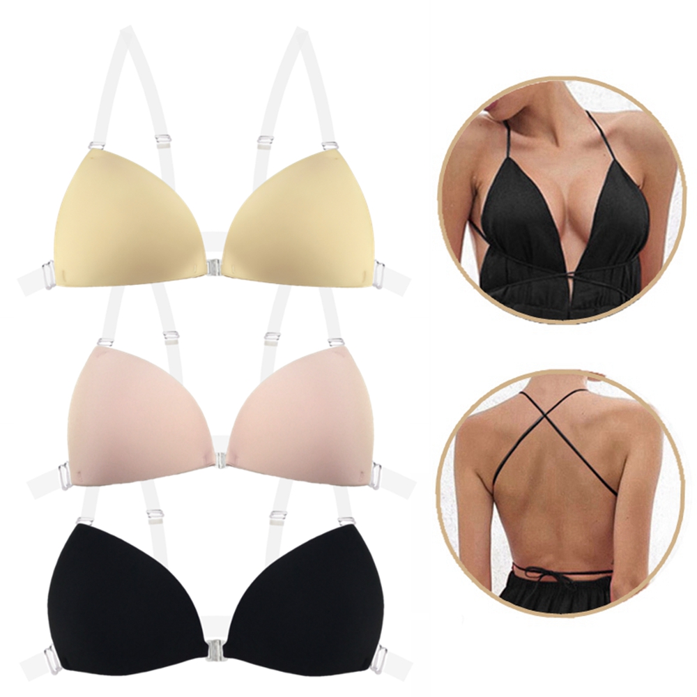 Sticky Bra for Women Backless  - Plunge Bra Push Up のレビューと価格