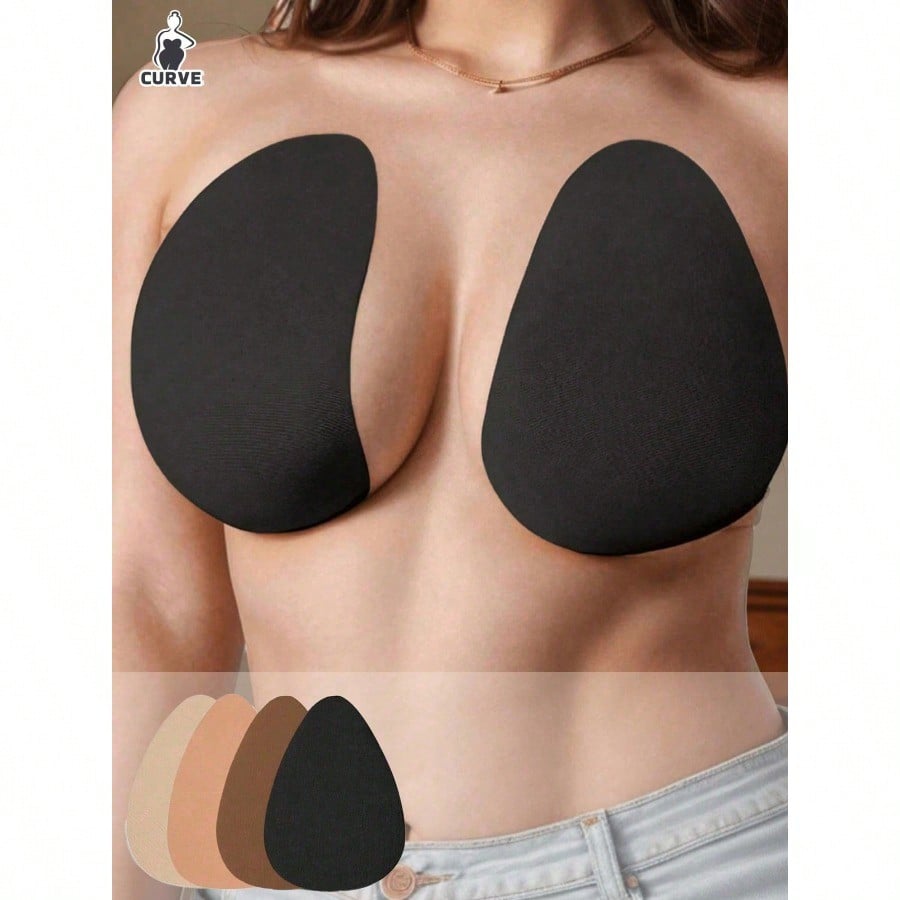 4pcs Plus Size Invisible Lift  - Strapless Bra Adhesive のレビューと価格