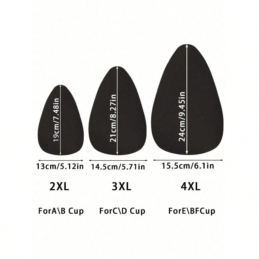 4pcs Plus Size Invisible Lift  - Strapless Bra Adhesive のレビューと価格