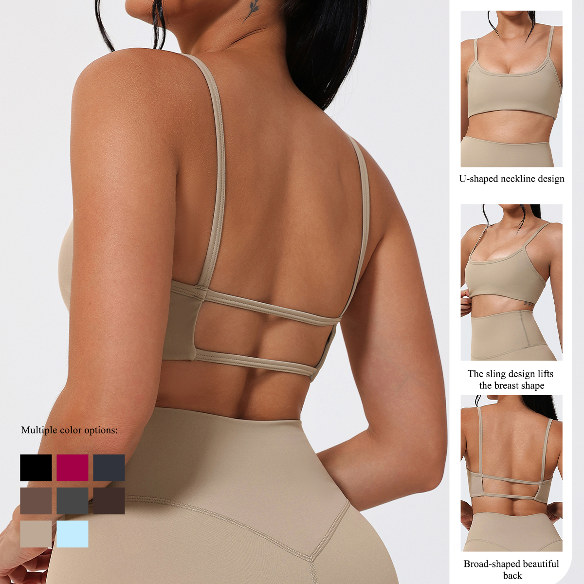 Ctenkevet Summer Backless Spor - Sports Bra Racerback のレビューと価格